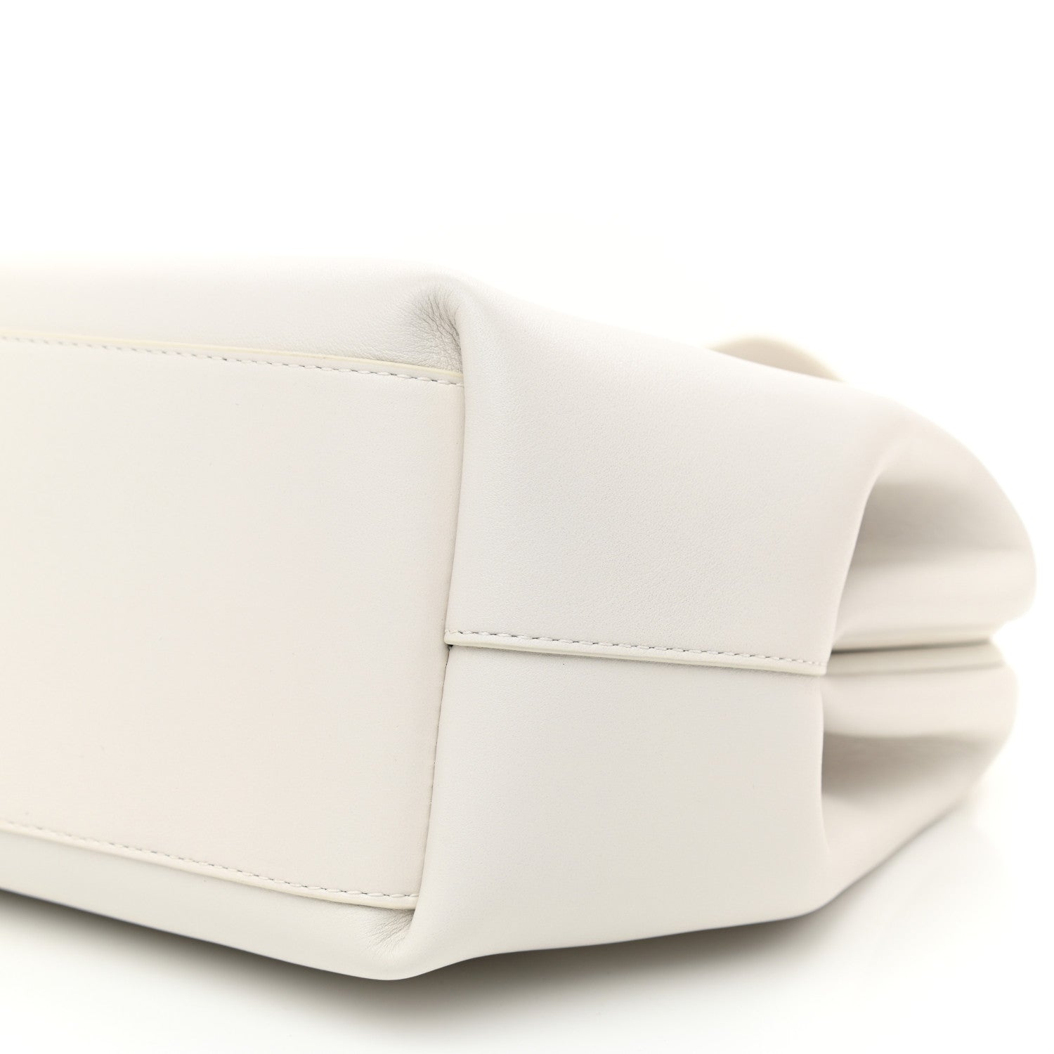Bottega Veneta Calfskin Large The Point Triangle Bag Chalk 7 of 7