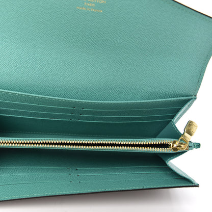 Louis Vuitton Monogram My LV Heritage Sarah Wallet NM Bleu Clair Vert Clair 5 of 6