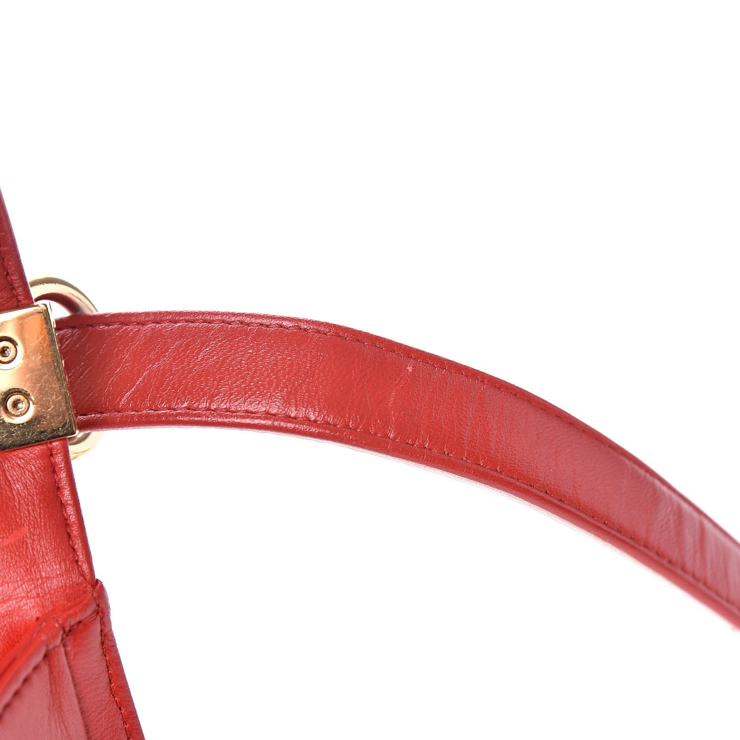 Lambskin Embossed Medium Boy Cube Flap Red