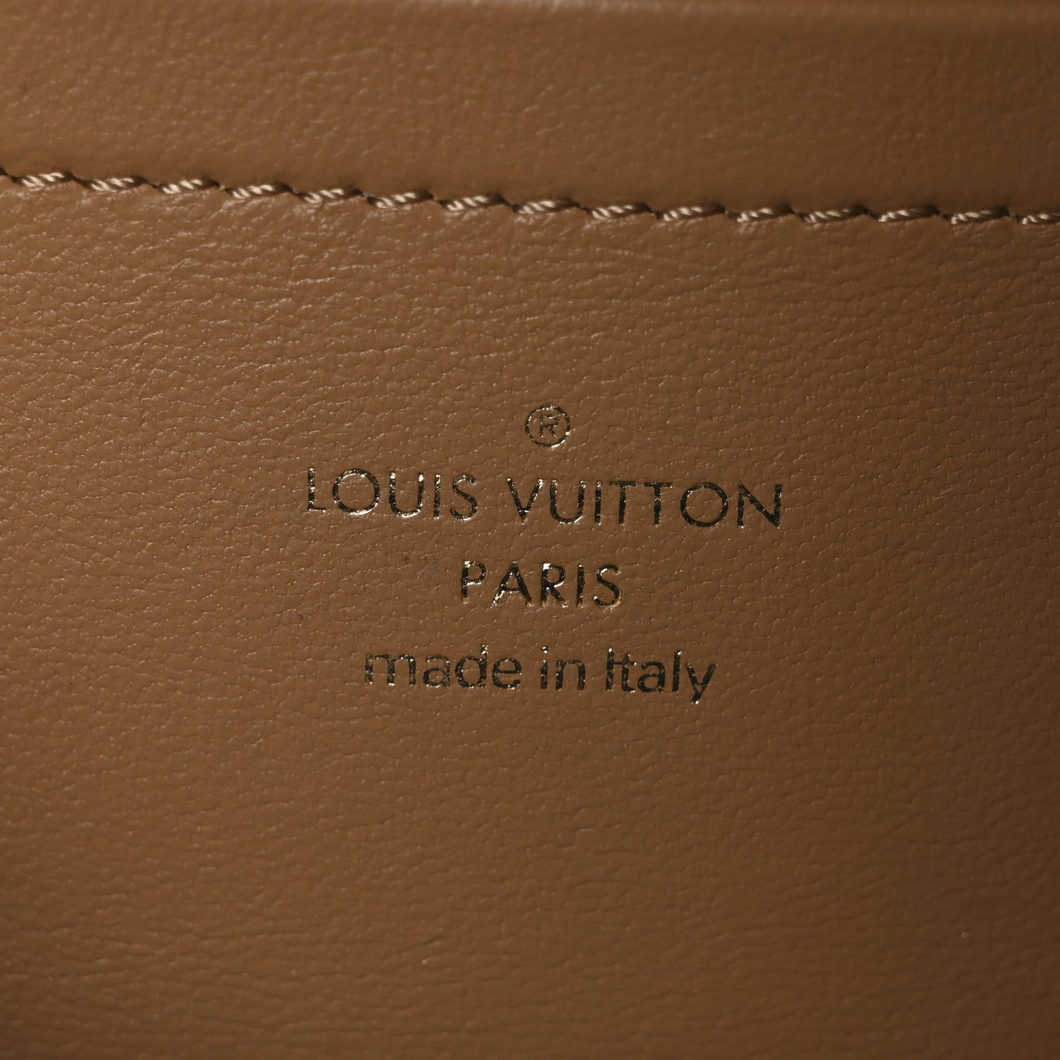 Louis Vuitton Lambskin Embossed Monogram Pochette Coussin Camel 6 of 9