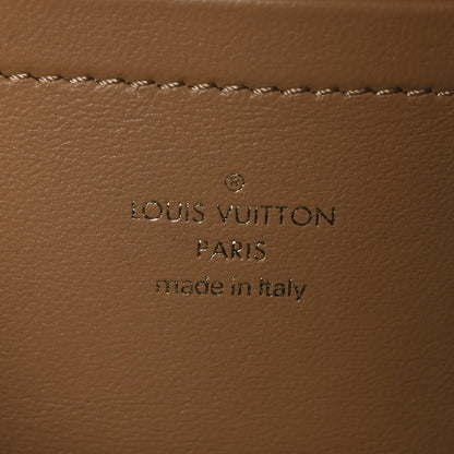 Louis Vuitton Lambskin Embossed Monogram Pochette Coussin Camel 6 of 9