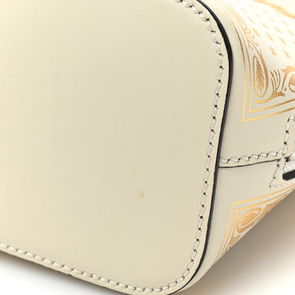 Gucci X SEGA Calfskin GUCCY Stars Mini Dome Shoulder Bag Mystic White Gold 14 of 17