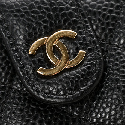 Chanel Caviar Quilted Zipped Pocket Wallet Black 9 of 10