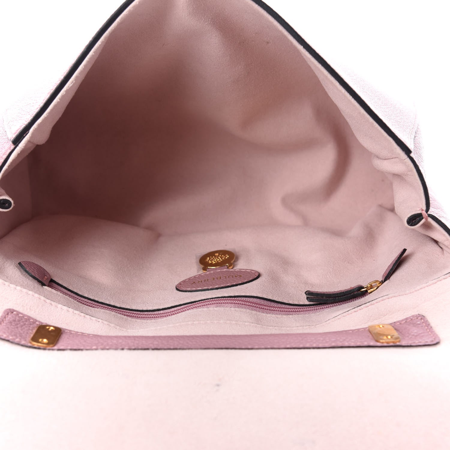 Mulberry Calfskin Goat Medium Lily Flap Dark Blush 5 of 14
