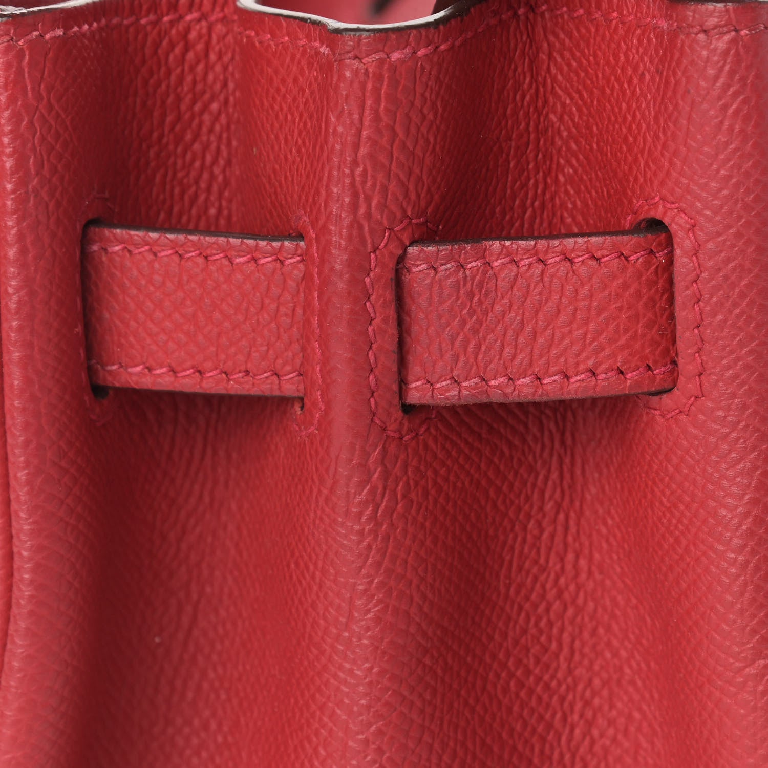 Hermes Epsom Birkin 30 Rouge Casaque 12 of 42