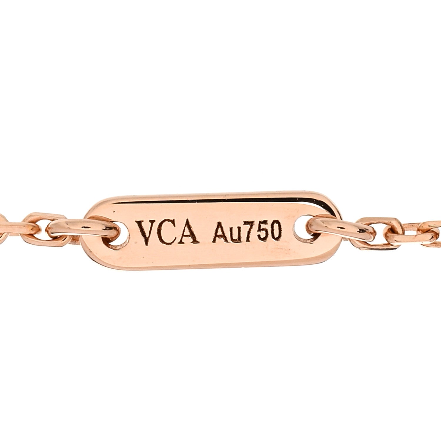 Van Cleef & Arpels 18K Rose Gold Carnelian Sweet Alhambra Bracelet 3 of 5