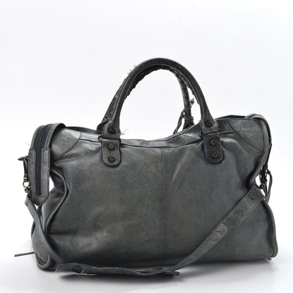 Balenciaga Agneau Perforated Classic Hardware City Canard 2 of 12