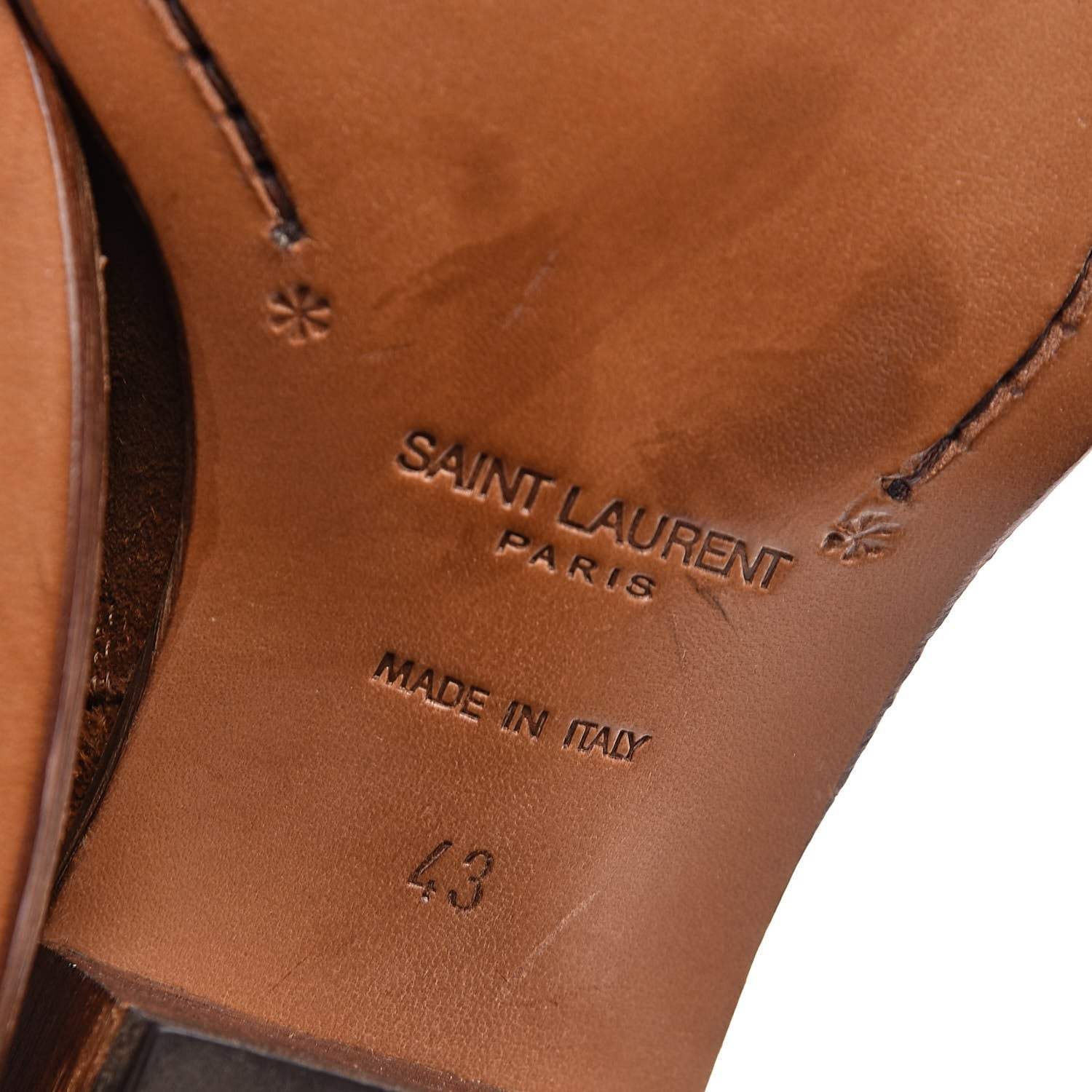 Saint Laurent Suede Lukas Ankle Boots 43 Nut 6 of 8