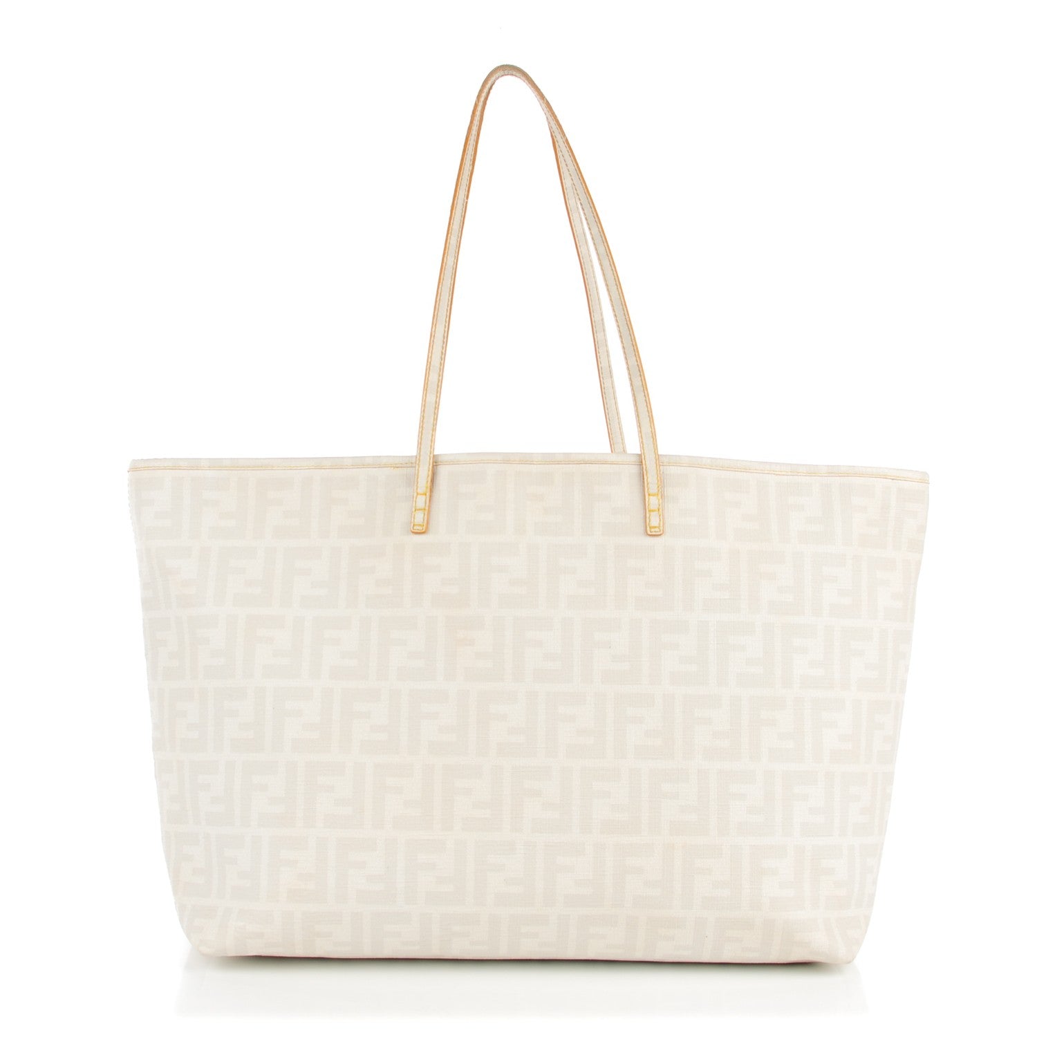 Fendi Zucca Spalmati Roll Tote White 1 of 8