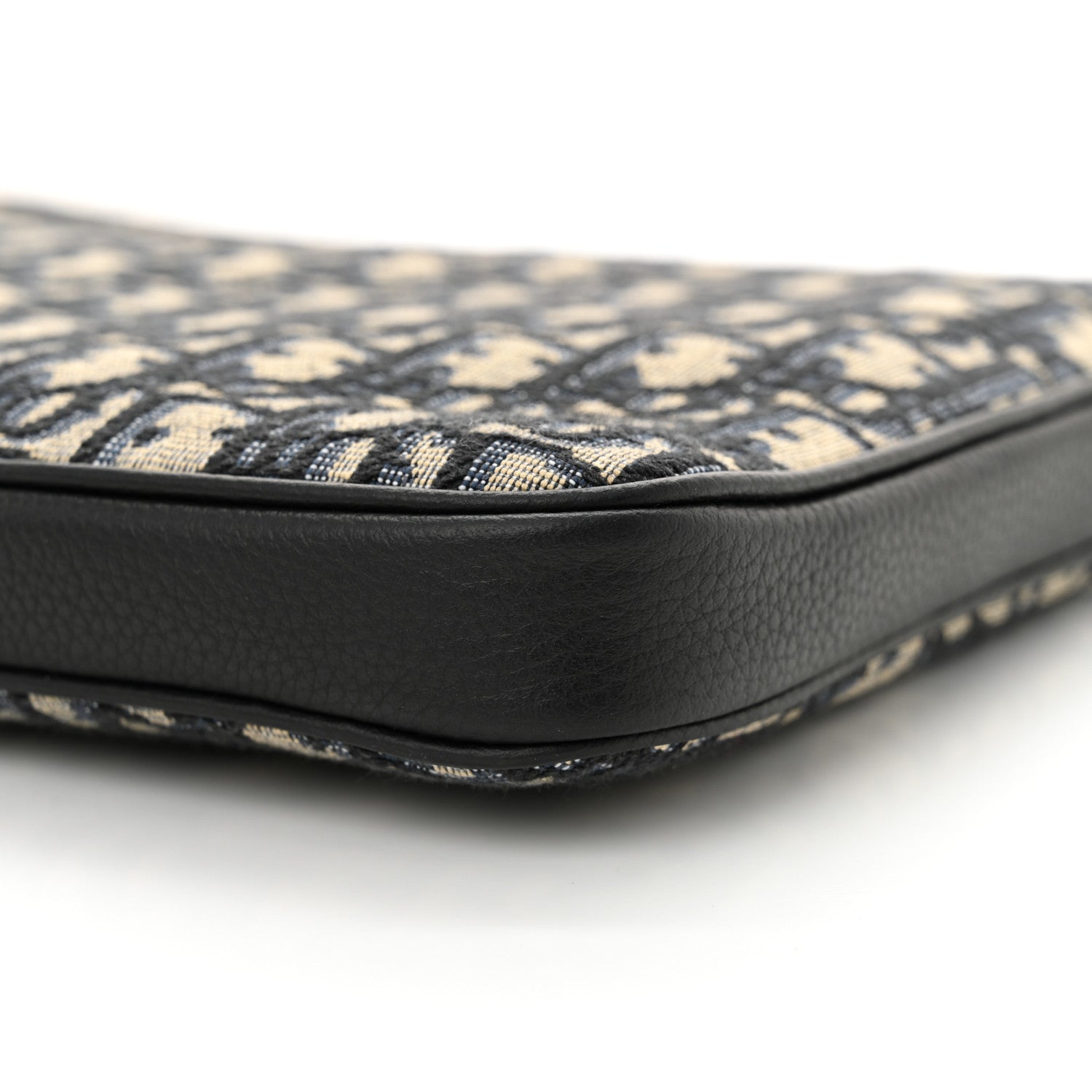 Christian Dior Oblique Grained Calfskin Laptop Case Blue Multicolor 10 of 11