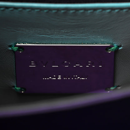 Bulgari Calfskin Galuchat Serpenti Forever Crossbody Green 8 of 10