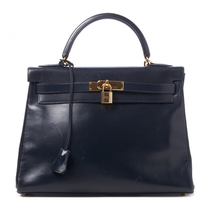 Hermes Box Kelly Retourne 32 Indigo 1 of 40