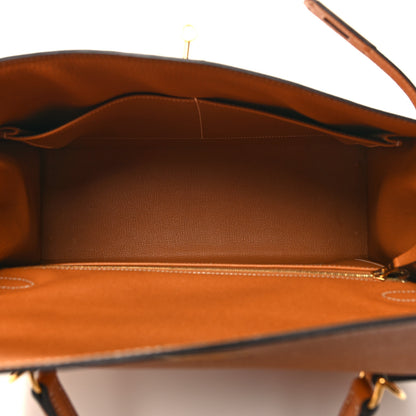Hermes Epsom Kelly Sellier 35 Gold 5 of 11