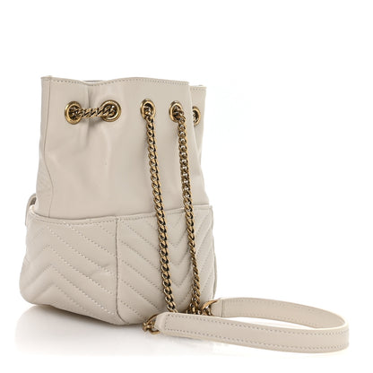 Saint Laurent Lambskin Matelasse Monogram Joe Nano Bucket Bag Crema Soft 4 of 21