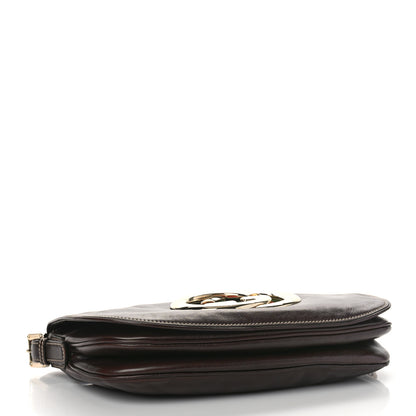 Gucci Calfskin Web Small Britt Shoulder Bag Brown 4 of 11