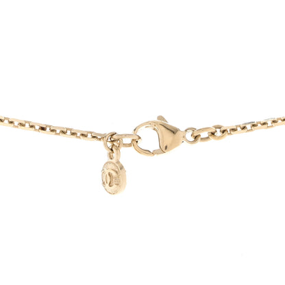 Chanel Crystal Textured CC Pendant Necklace Gold 6 of 7