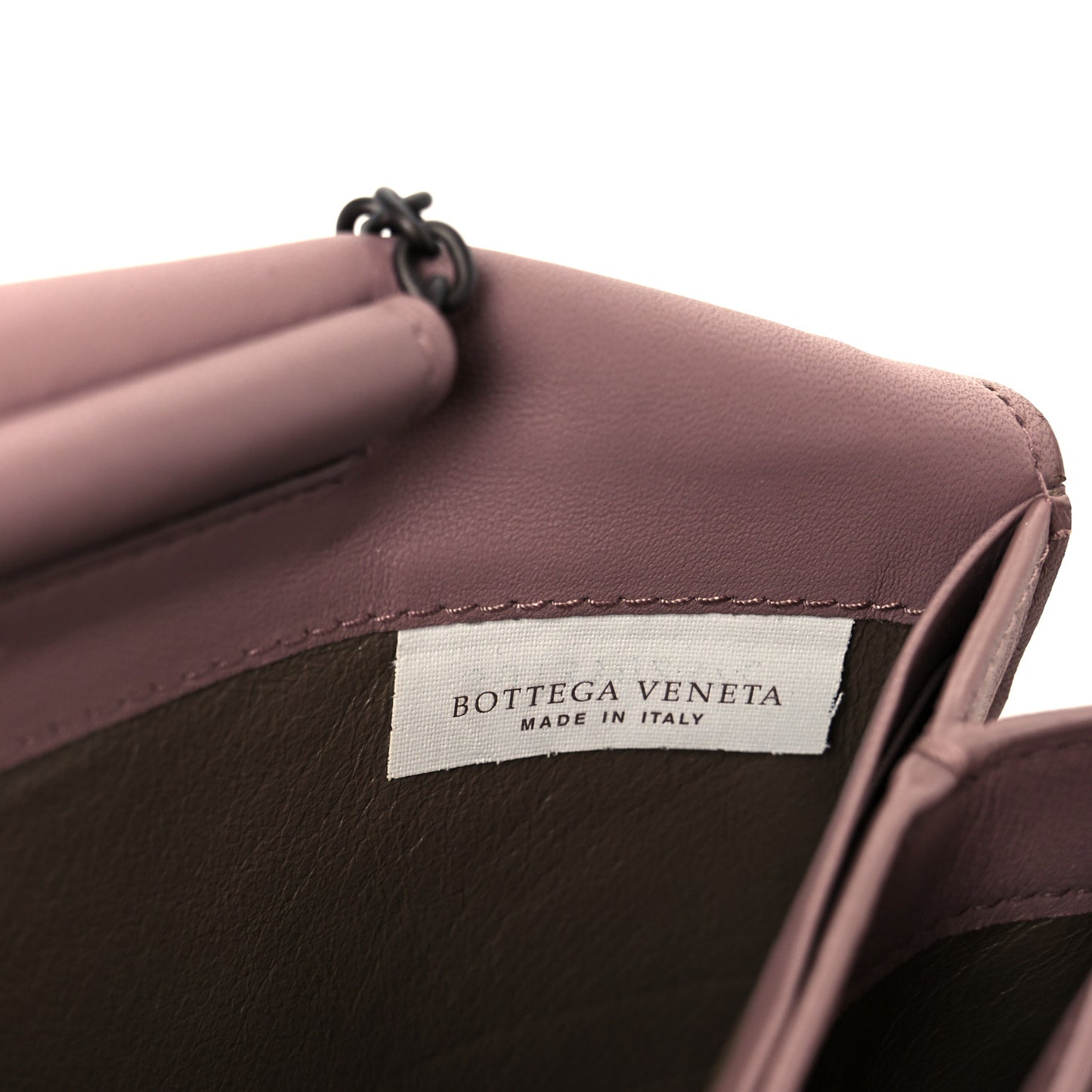 Nappa Intrecciato Continental Wallet on Chain Violet