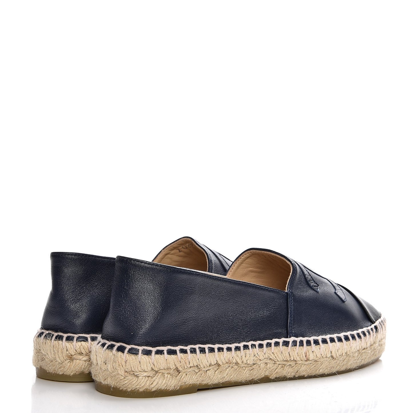 Lambskin CC Espadrilles 39 Navy Black