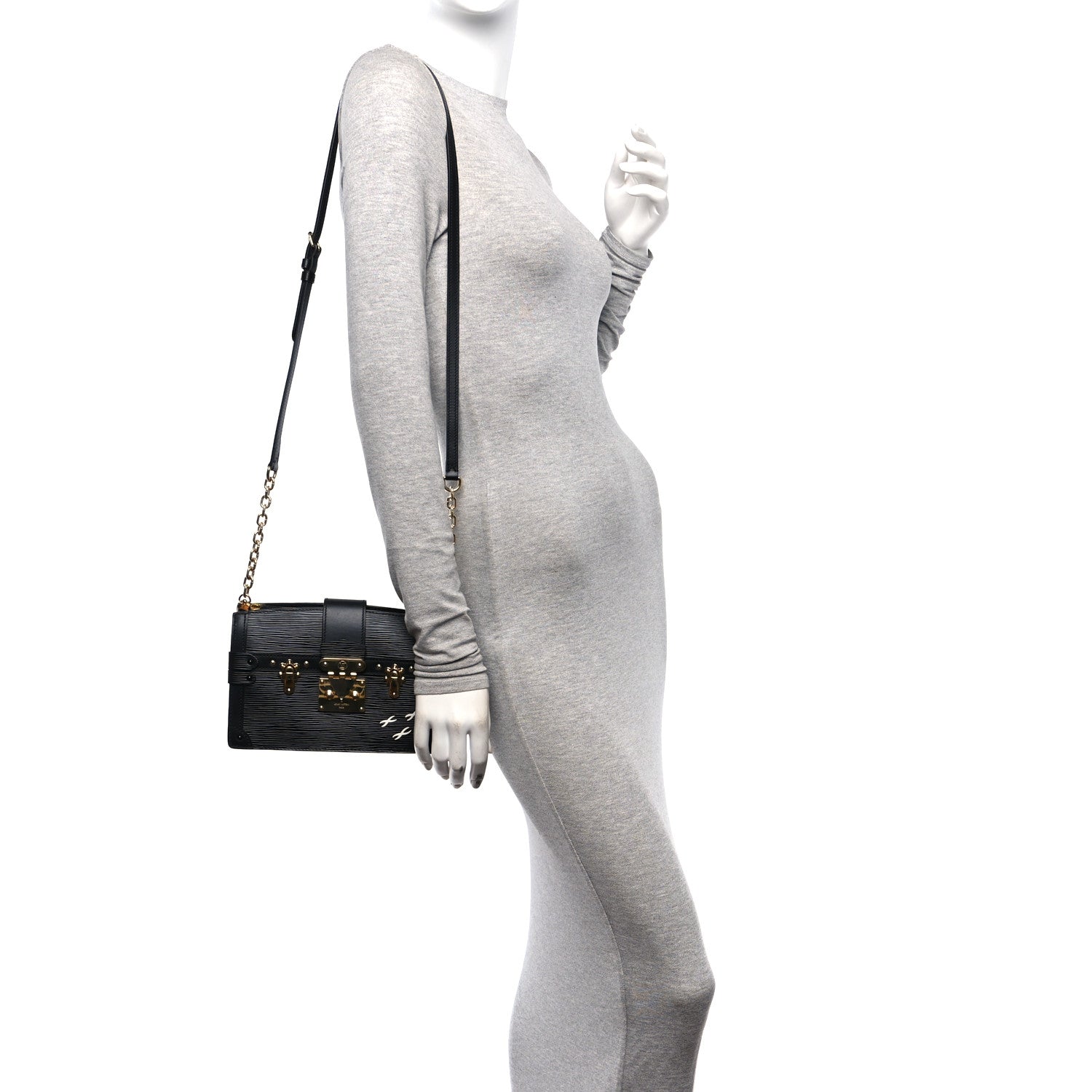 Louis Vuitton Epi Trunk Clutch Black 2 of 10