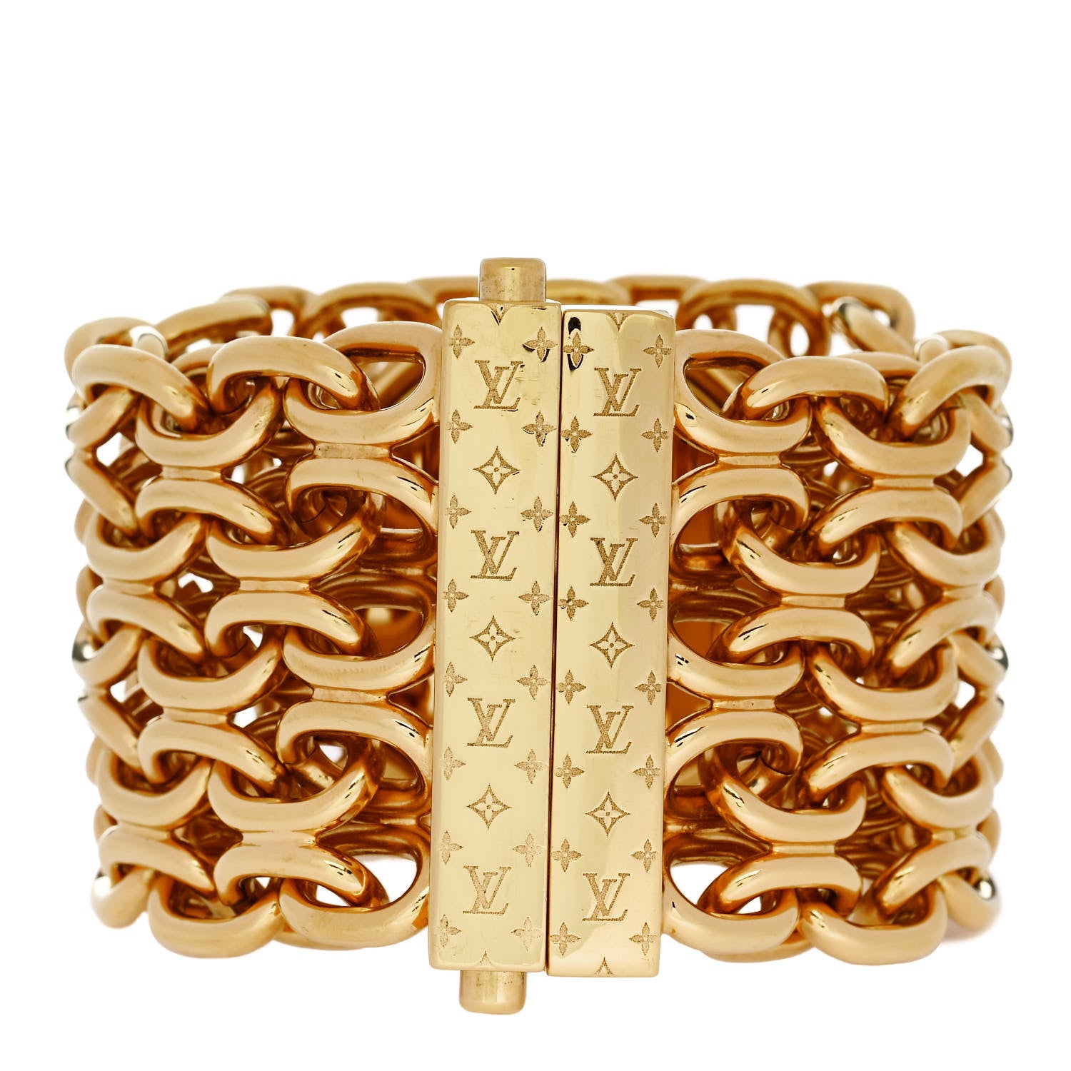 Louis Vuitton Louise Bracelet M Gold 3 of 5