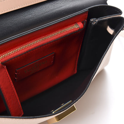 Valentino Garavani Smooth Calfskin VRing Crossbody Bag Rose Cannelle Light Ivory 4 of 9