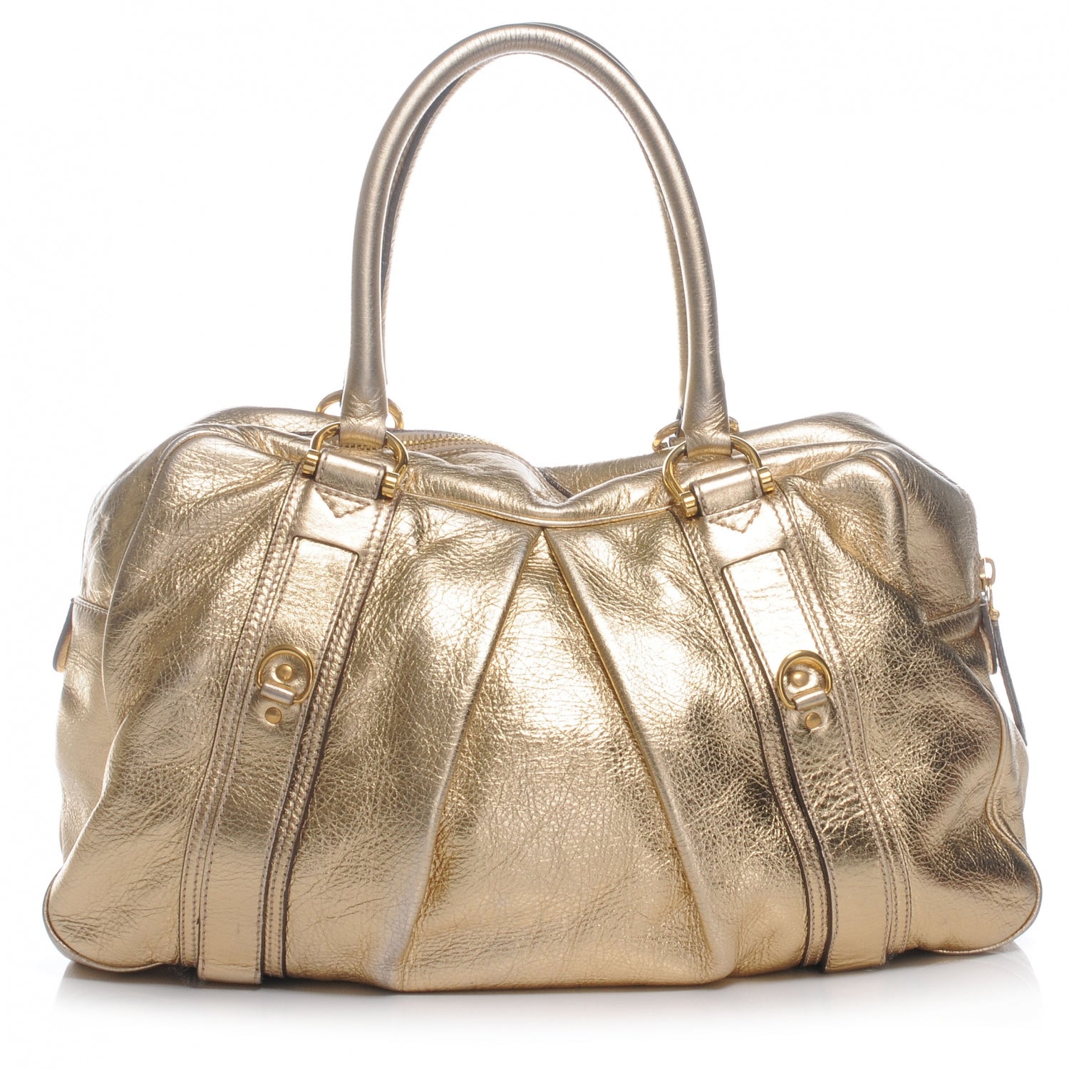 Burberry Leather Ashbury Gold 1 of 8