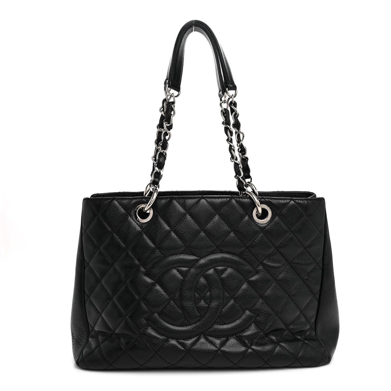 Chanel Caviar Quilted Grand Shopping Tote GST Black 1 of 11