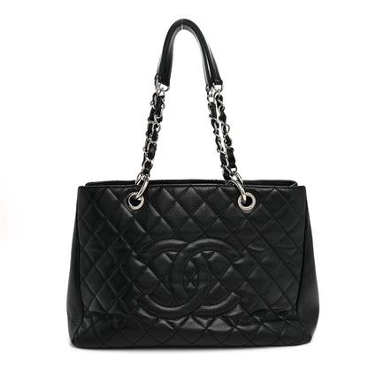 Chanel Caviar Quilted Grand Shopping Tote GST Black 1 of 11
