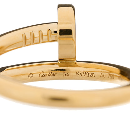 Cartier 18K Yellow Gold Juste Un Clou Ring 54 7 4 of 6