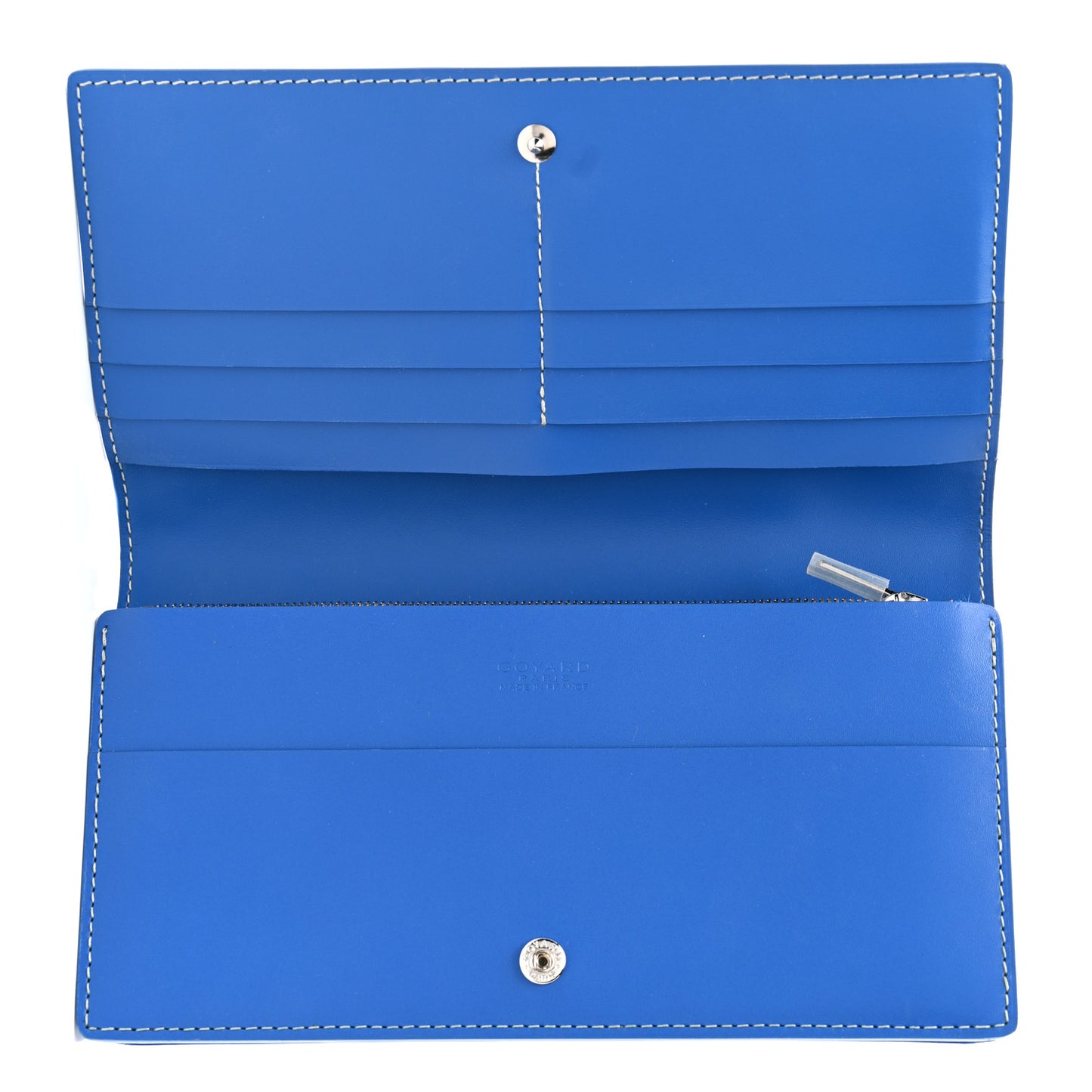 Goyardine Richelieu Wallet Sky Blue