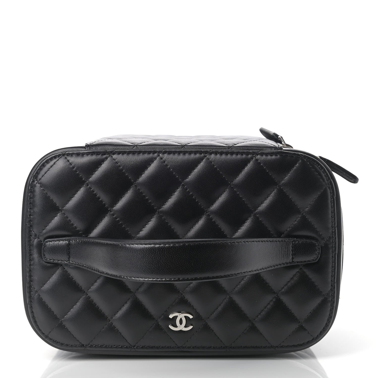 Chanel Lambskin Quilted Large Vanity Pouch Black 8 of 8