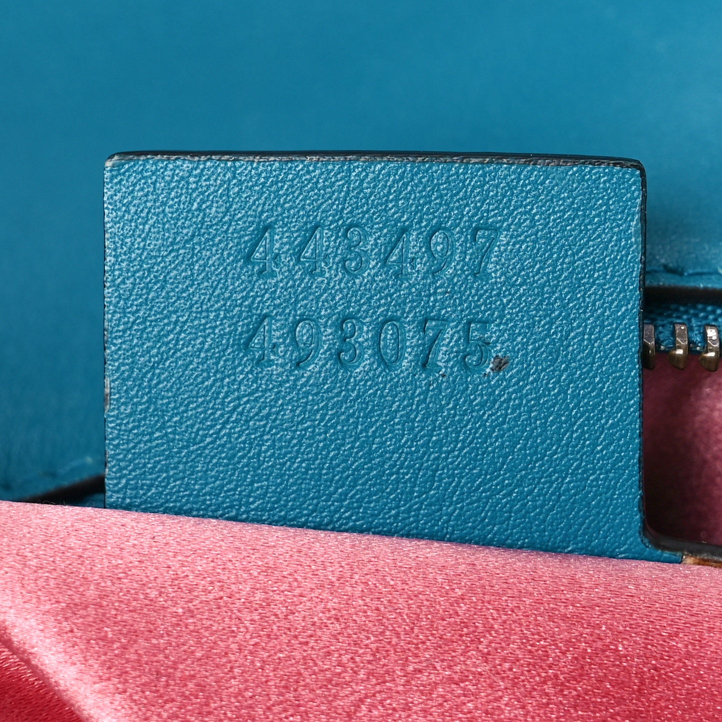 Velvet Matelasse Small GG Marmont Shoulder Bag Pavone Cyan