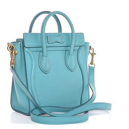 Celine Goatskin Nano Luggage Antarctic 3 of 9