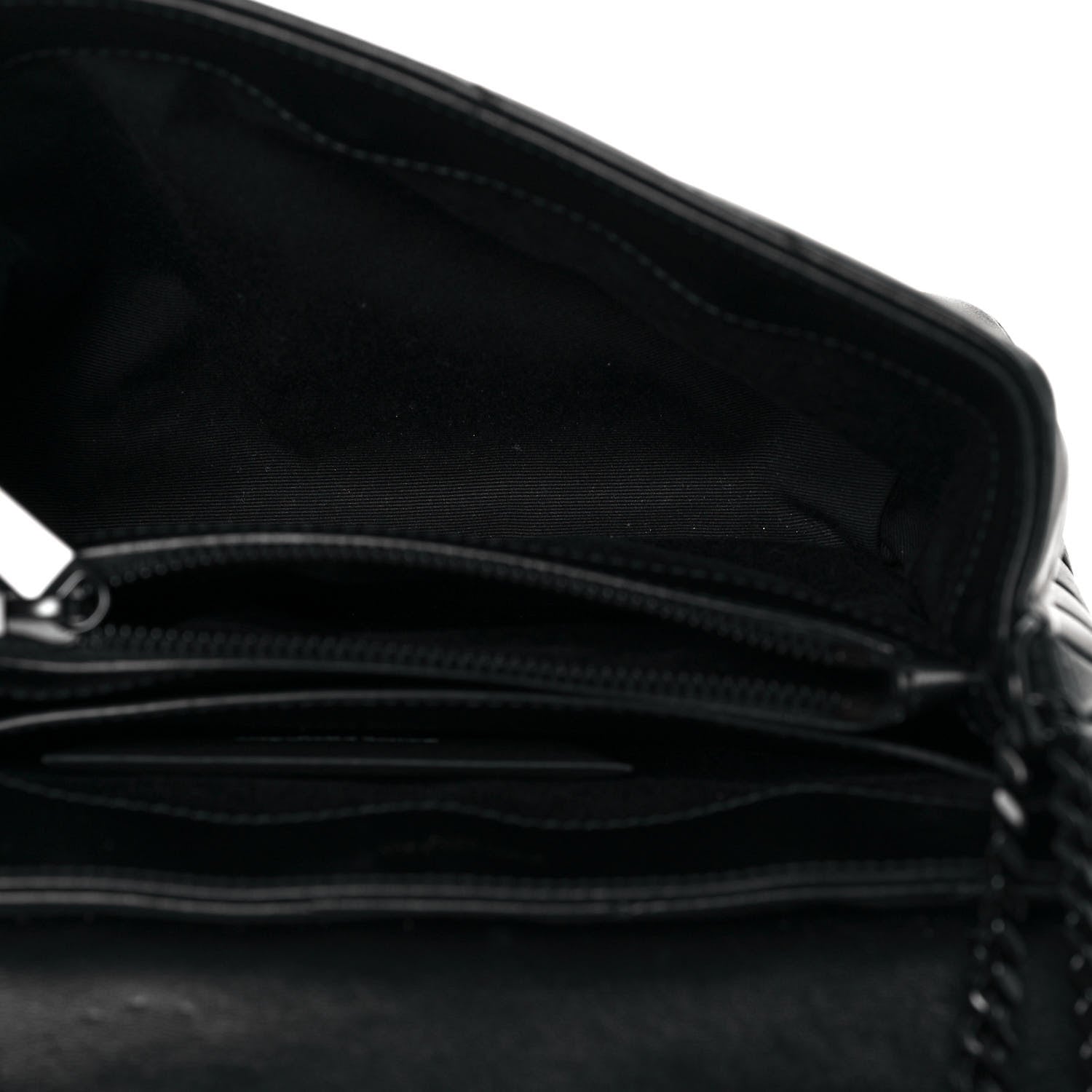 Saint Laurent Calfskin Y Quilted Monogram Small Loulou Chain Satchel Black 4 of 11