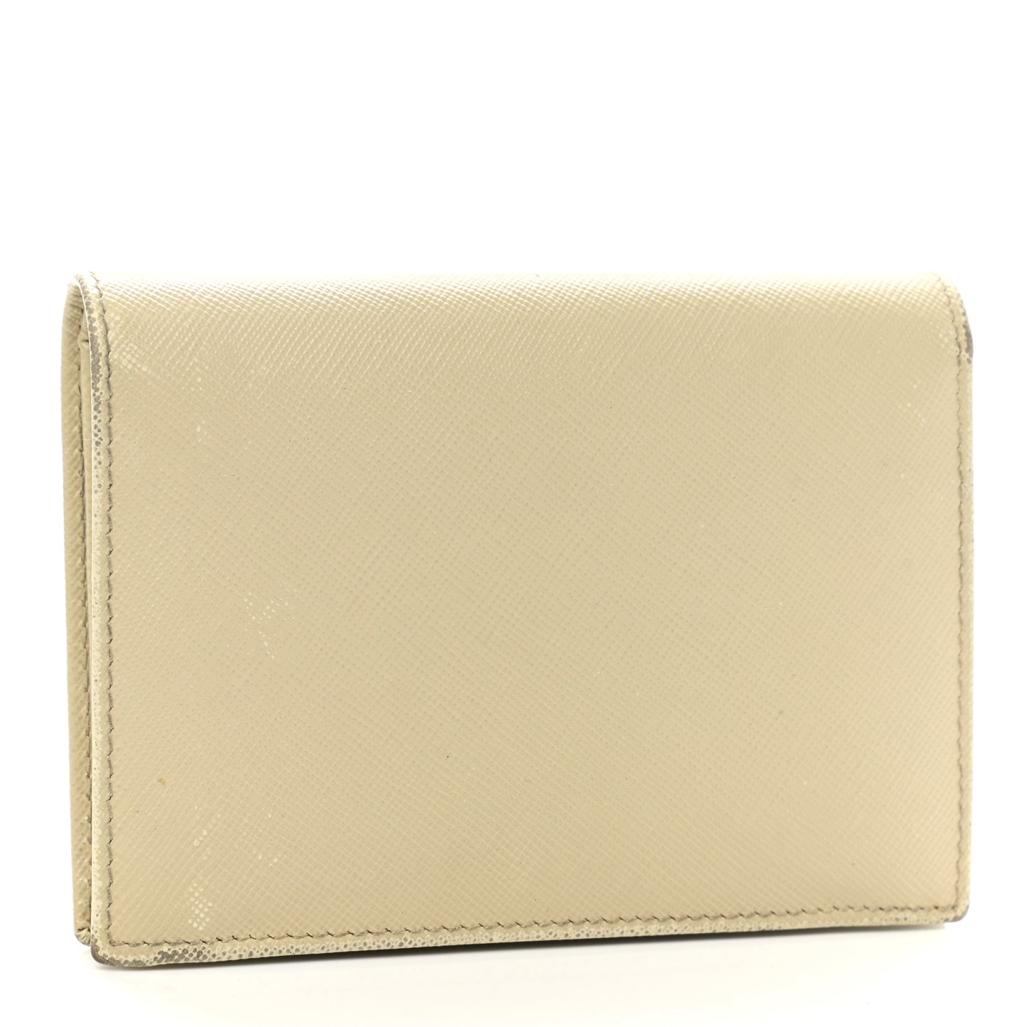 Saffiano Metal Bi-Fold Wallet Cera