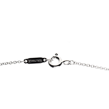 Tiffany 18K White Gold Diamond 1837 Triple Interlocking Circles Pendant Necklace 5 of 5