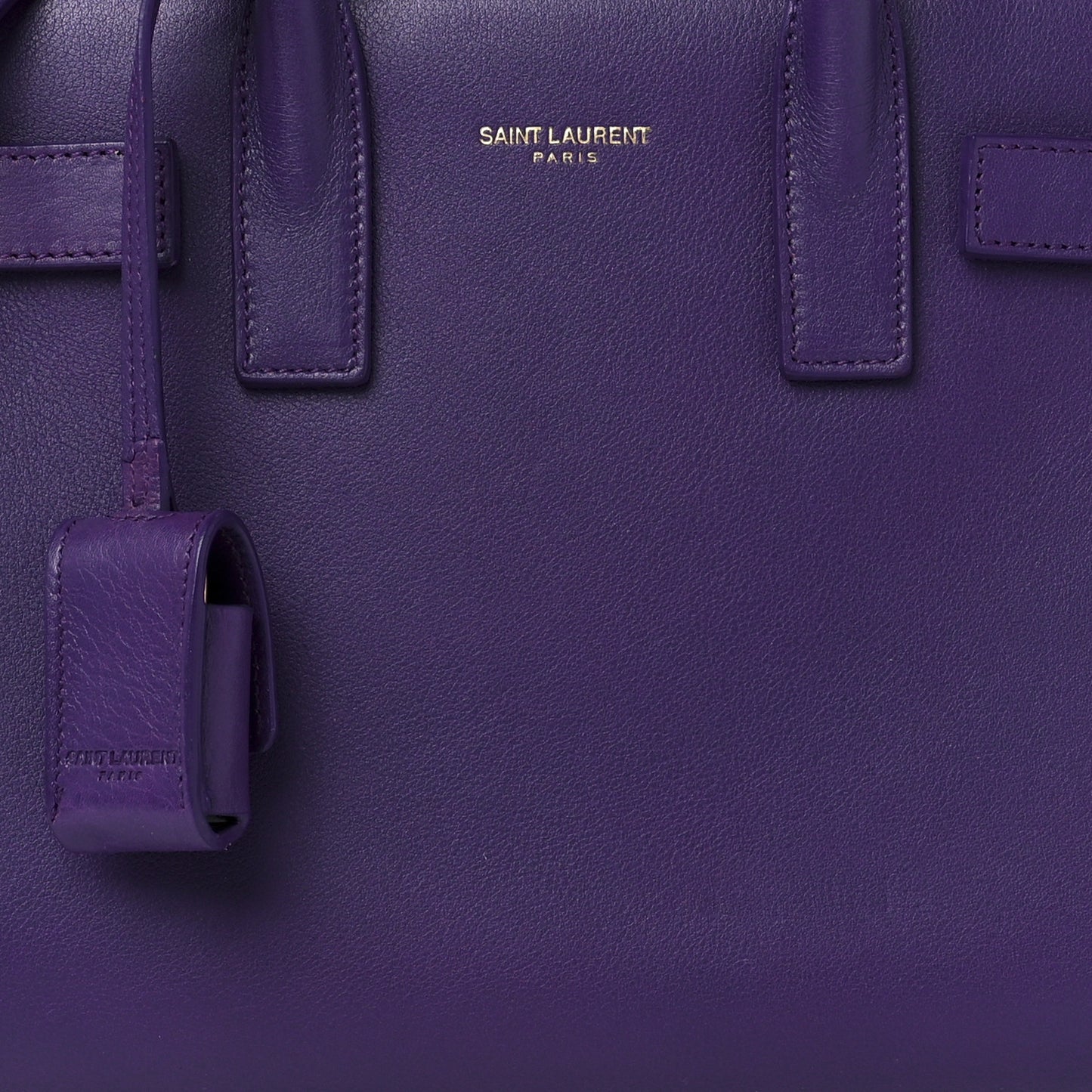 Calfskin Nano Sac De Jour Purple