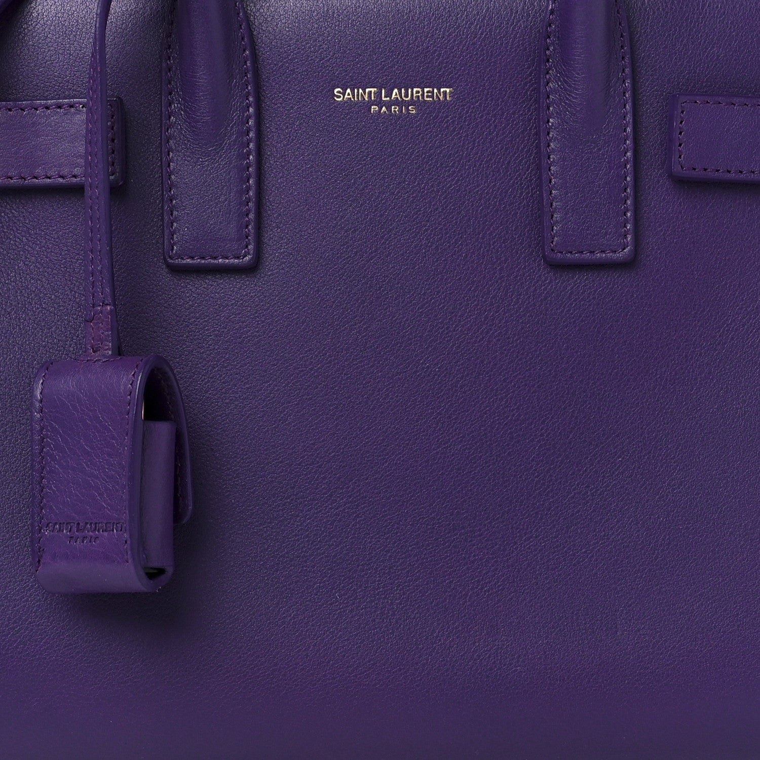 Saint Laurent Calfskin Nano Sac De Jour Purple 9 of 12