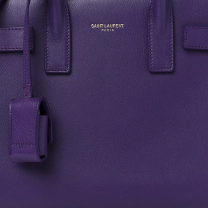 Saint Laurent Calfskin Nano Sac De Jour Purple 9 of 12
