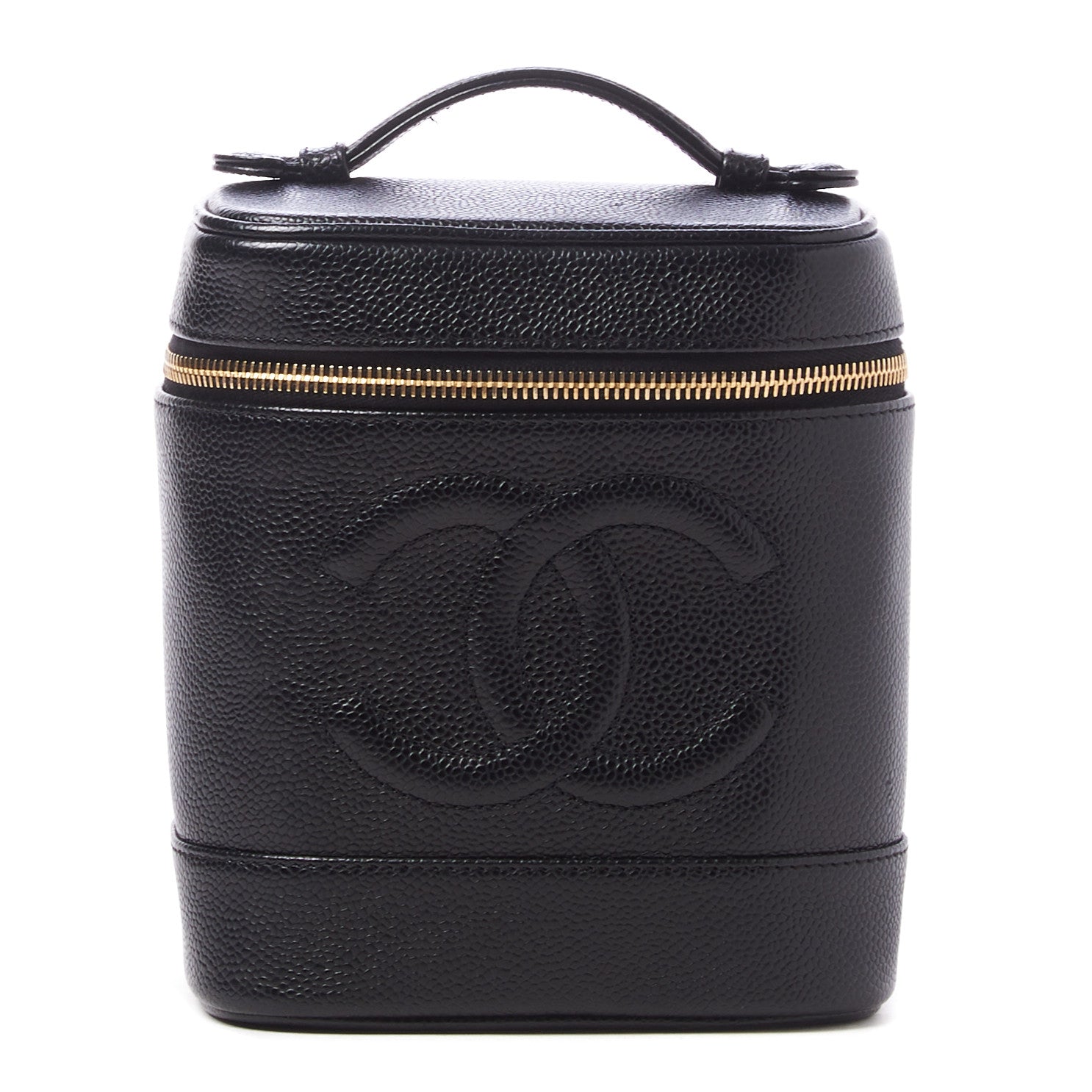 Chanel Caviar Vanity Cosmetic Case Black 1 of 9