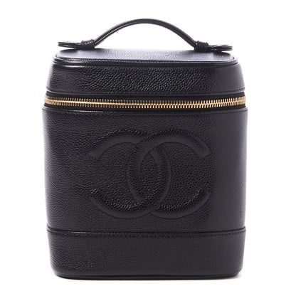 Chanel Caviar Vanity Cosmetic Case Black 1 of 9
