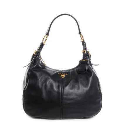 Prada Soft Calf Hobo Nero Black 1 of 8