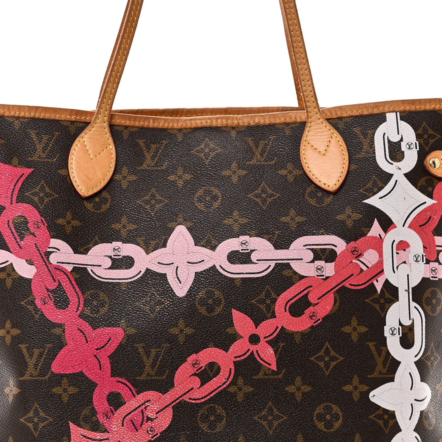 Louis Vuitton Monogram Bay Neverfull MM Rose Ballerine Poppy 8 of 14