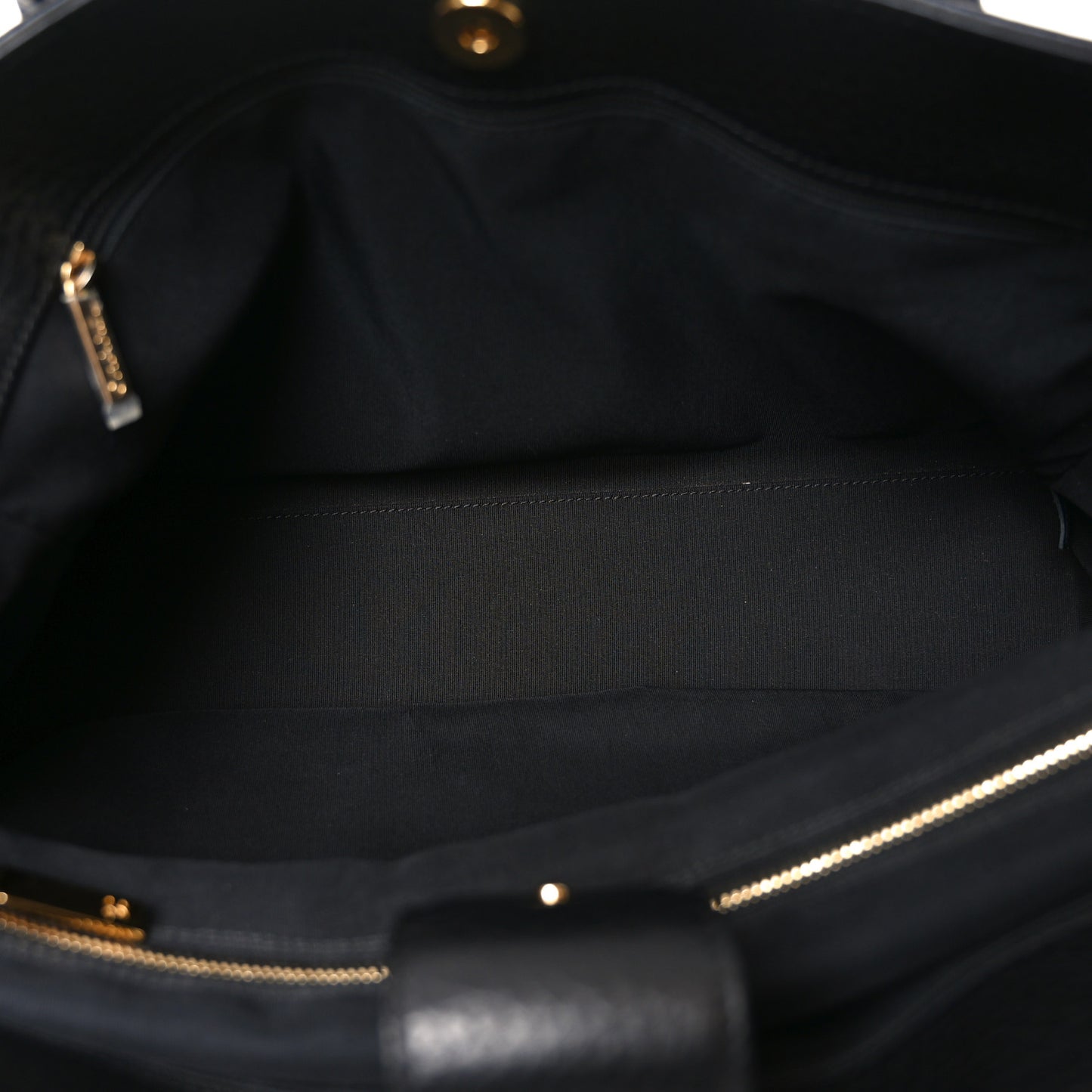 Calfskin Cerf Executive Shopper Tote Black