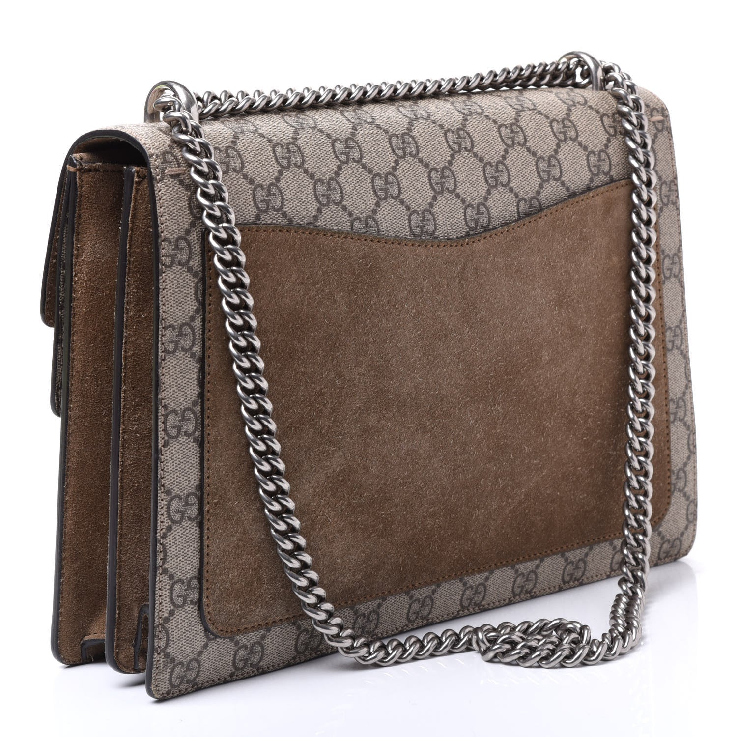 Gucci GG Supreme Monogram Medium Dionysus Shoulder Bag Taupe 2 of 8