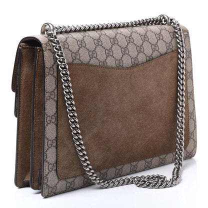 Gucci GG Supreme Monogram Medium Dionysus Shoulder Bag Taupe 2 of 8