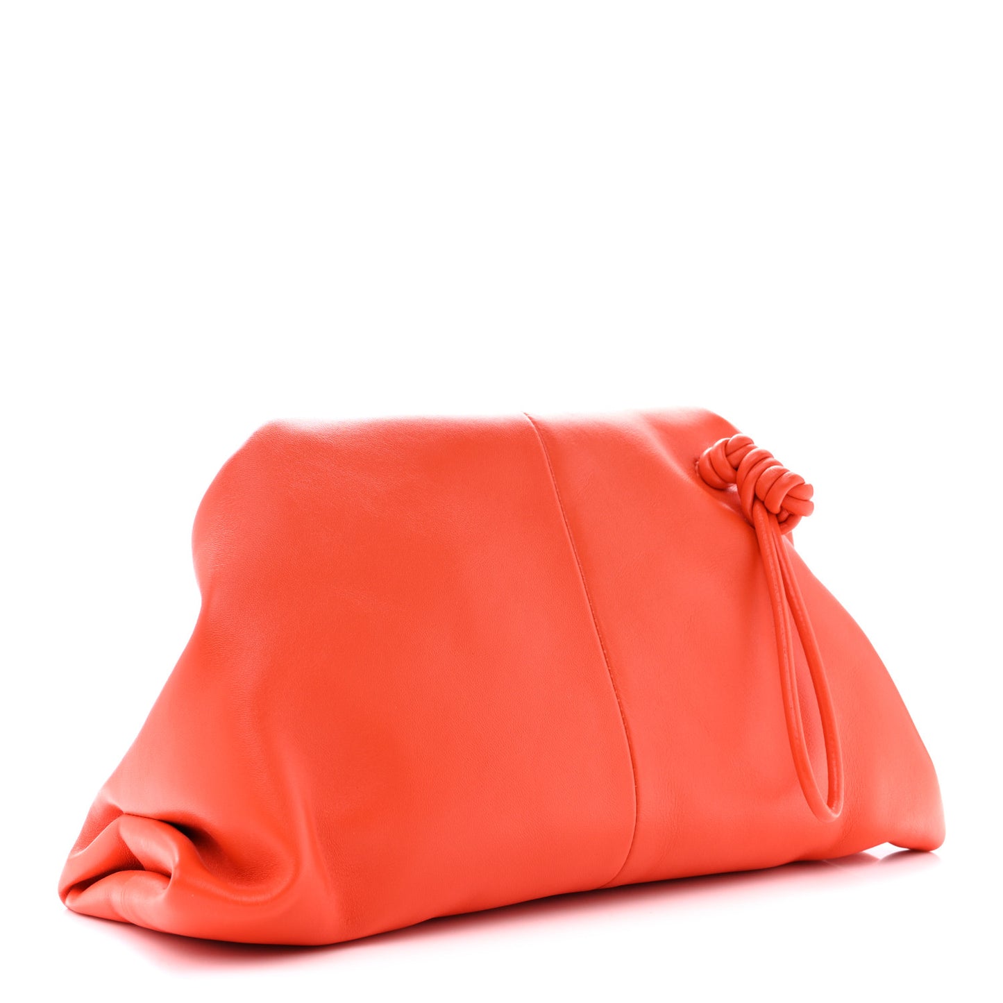 Lambskin BV Trine Clutch Orange