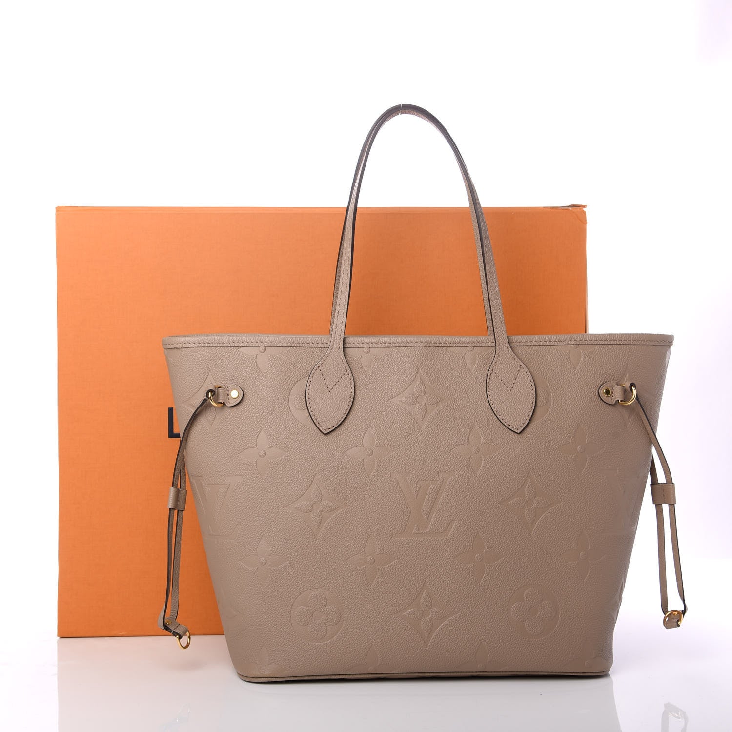 Louis Vuitton Empreinte Monogram Giant Neverfull MM Tourterelle 10 of 10