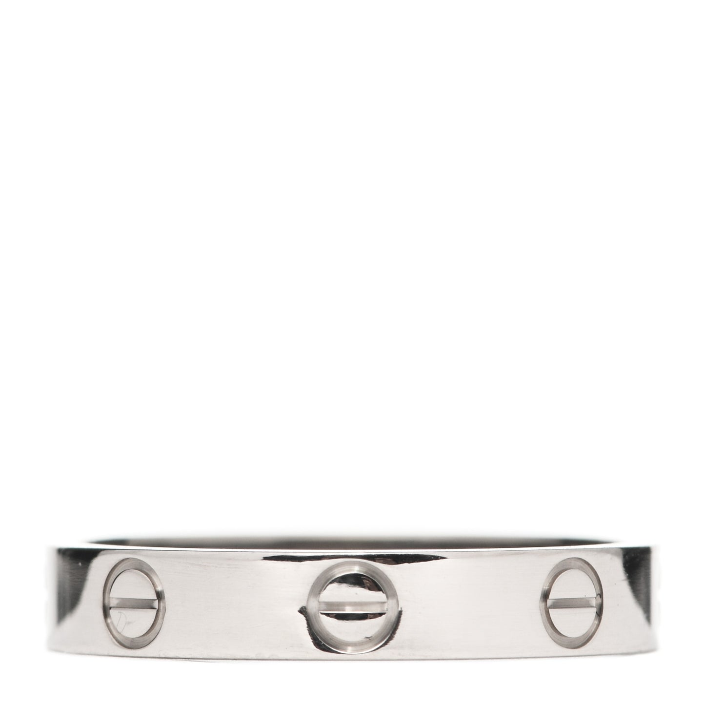 18K White Gold 3.5mm LOVE Wedding Band Ring 57 8
