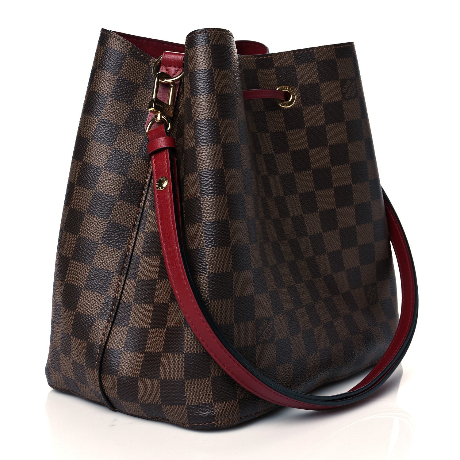Louis Vuitton Damier Ebene Neonoe MM Cherry Berry 3 of 9